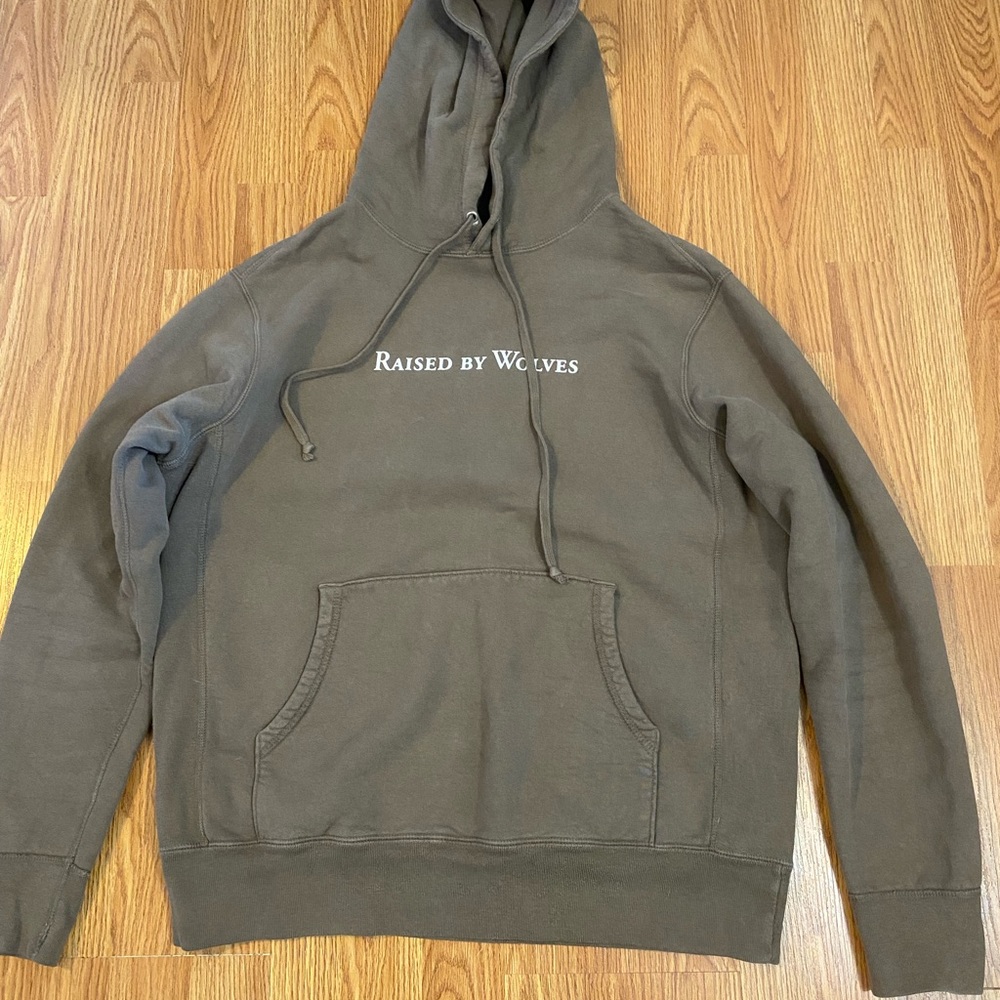 Raised by Wolves - logo script hoody